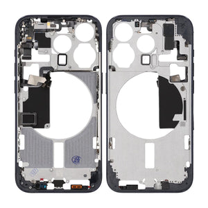 iPhone 15 Pro Mittenram med smådelar OEM - Titanblå