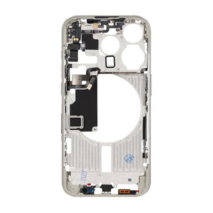 iPhone 15 Pro Mittenram med smådelar OEM - Titanvit