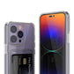 iPhone 15 Pro Case with Card Holder TPU - Transparent