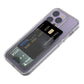 iPhone 15 Pro Case with Card Holder TPU - Transparent