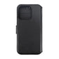 RV Genuine leather Wallet Case iPhone 15 Pro Black