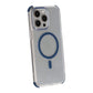 Rvelon Four-corner anti-falling magnetic suction Case For iPhone 15 Pro Blue