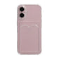 Shockproof Case with Card Holder iPhone 16 Transparent