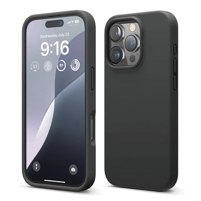iPhone 16 Pro Case-Silicone Rvelon Black