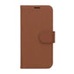 Flip Stand Leather Wallet Case For iPhone 16 Pro Max Brown