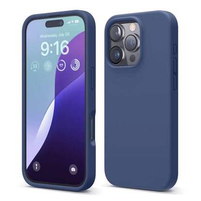iPhone 16 Pro Case - Silicone Rvelon Dark Blue