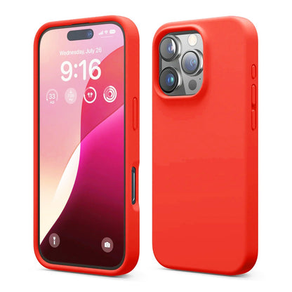 iPhone 16 Pro Case - Silicone Rvelon Red