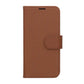 Flip Stand Leather Wallet Case For iPhone 16 Pro Brown