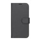 Flip Stand Leather Wallet Case For iPhone 16 Pro Black