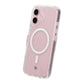 iPhone 16 Rvelon Mobilskal TPU med MagSafe - Glitter Vit