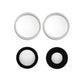iPhone 16/16 Plus Kameralins med metallram - Vit