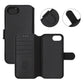 Rvelon Leather Wallet Case-iPhone 16e Black