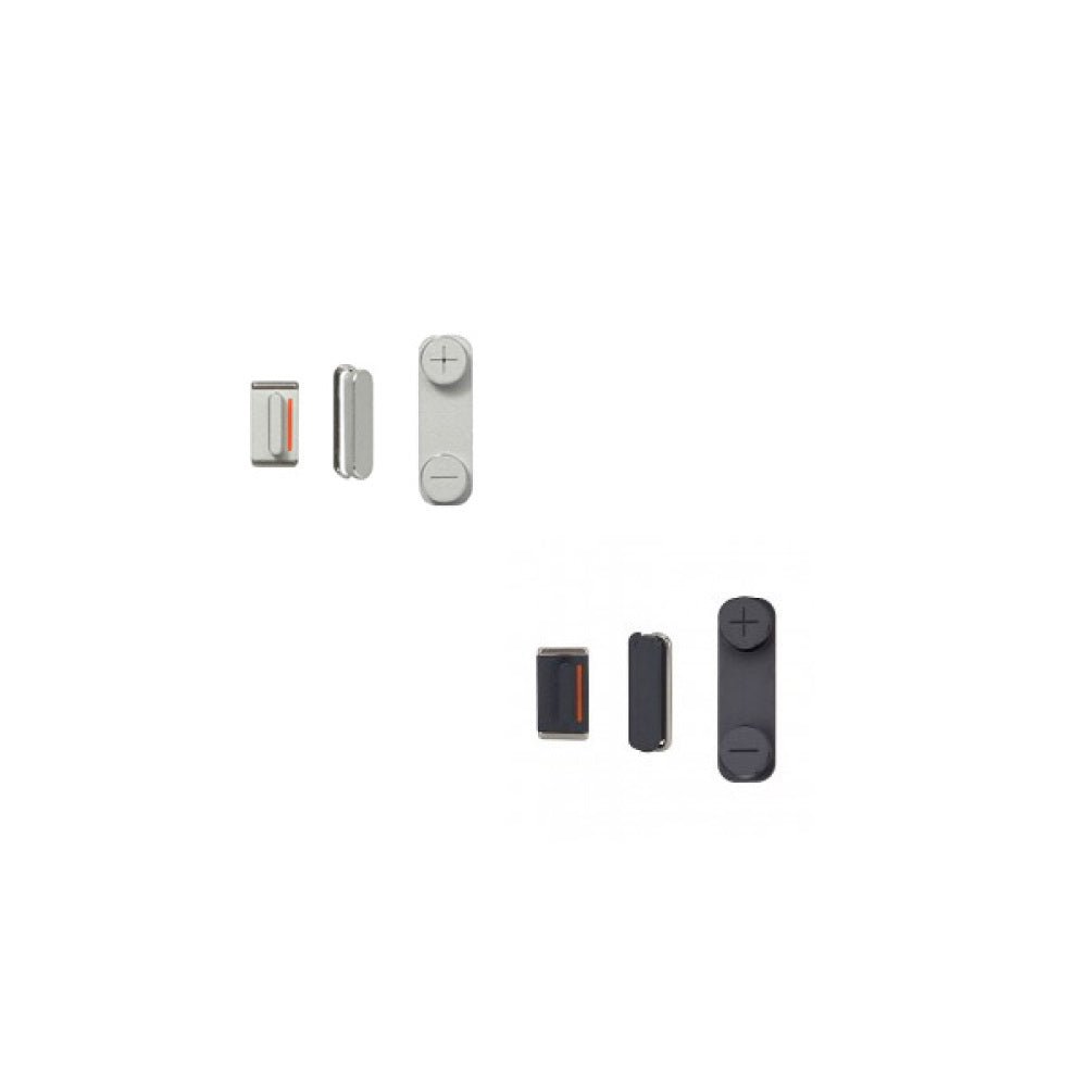 iPhone 5 Button Kit Power  Mute  Volume Black & White