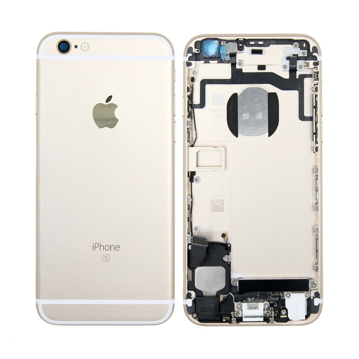 iPhone 6S Baksida med Komplett Ram - Guld