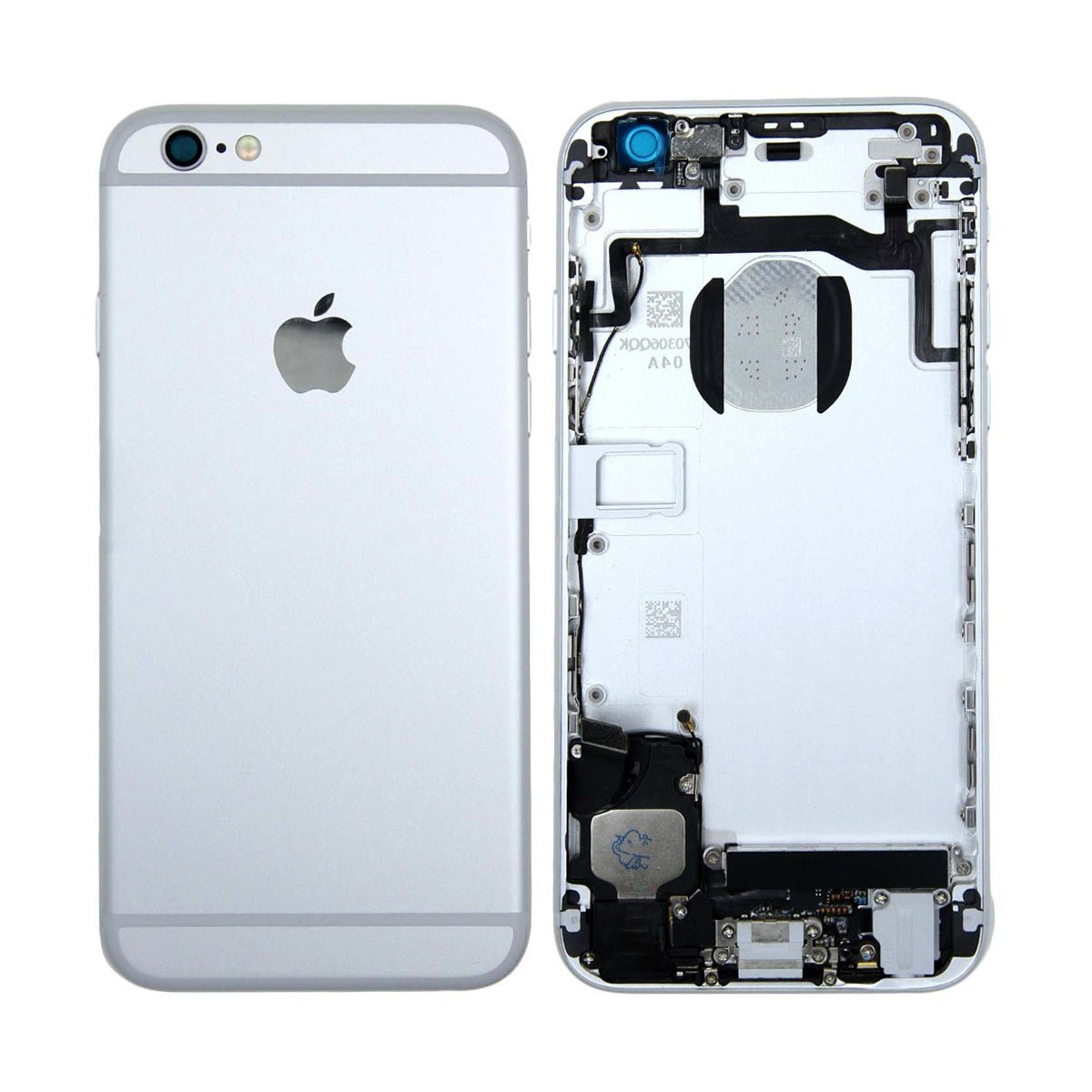 iPhone 6S Baksida med Komplett Ram - Silver