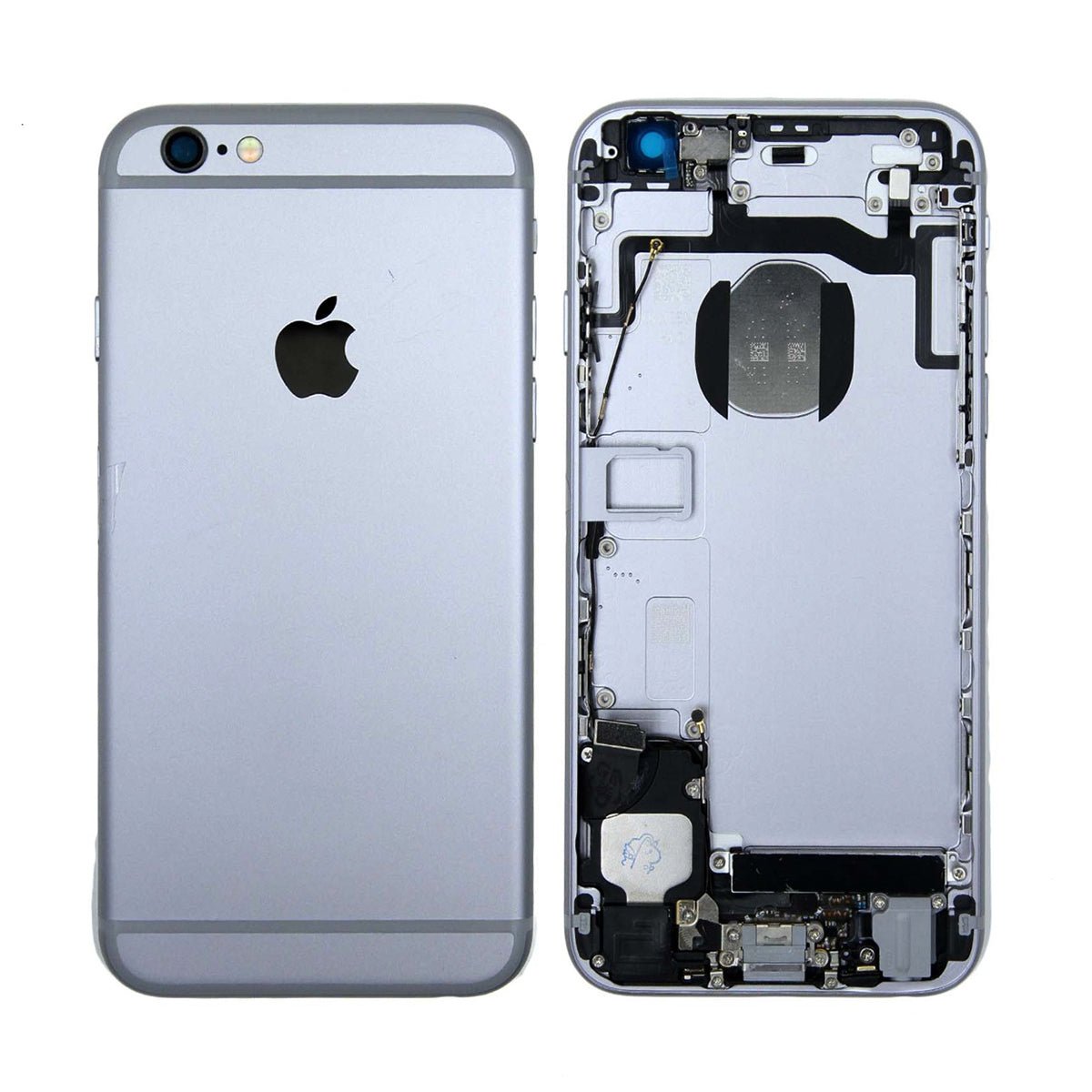 iPhone 6S Baksida med Komplett Ram - Svart