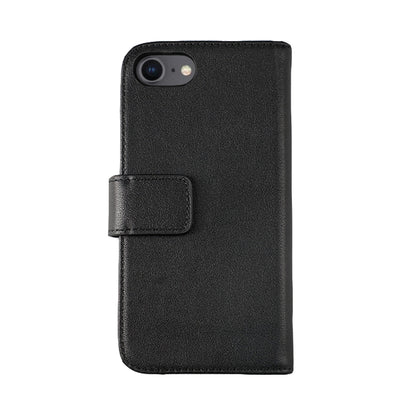 RV Leather Wallet Case-iPhone 7/8/SE 2020-Black