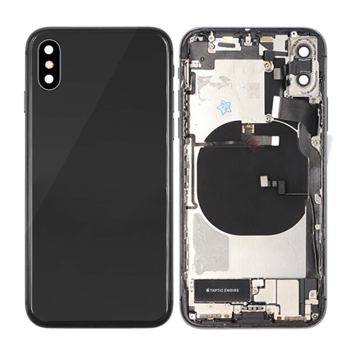 iPhone X Baksida med Komplett Ram - Svart