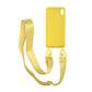 iPhone XS Max Silikonskal med Rem/Halsband - Gul