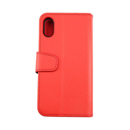 Rvelon Plånboksfodral Magnet för iPhone X och XS - Röd
