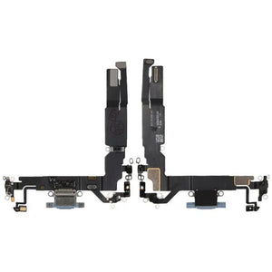Laddkontakt med Flexkabel för iPhone 17 - Blå