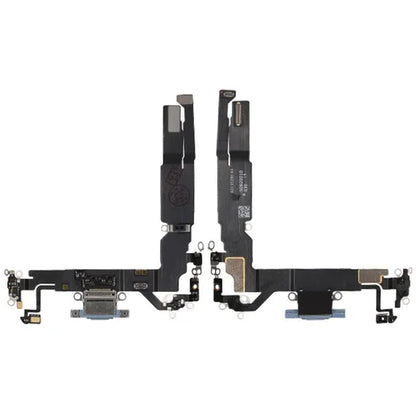 Laddkontakt med Flexkabel för iPhone 17 - Blå