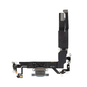 Laddkontakt med Flexkabel för iPhone 17 - Blå