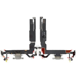 Laddkontakt med Flexkabel för iPhone 17 - Vit