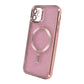 Luxury Electroplate Magsafe Wireless Charge Phone Case For Iphone 11 Pink