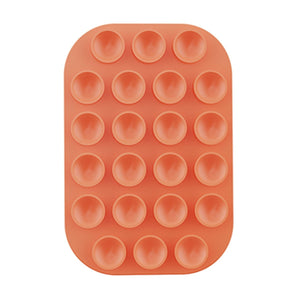 MagSafe Magnetic Silicone Suction Cup Phone Mount Orange