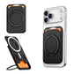 Color Ring 360-degree  Rotating Magnetic Phone Stand Card Holder Black