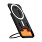 Color Ring 360-degree  Rotating Magnetic Phone Stand Card Holder Black