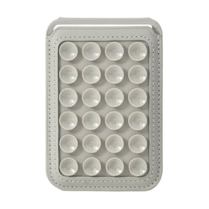 Foldable Suction Cup Phone Stand & Card Holder Gray