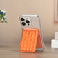 Foldable Suction Cup Phone Stand & Card Holder Orange