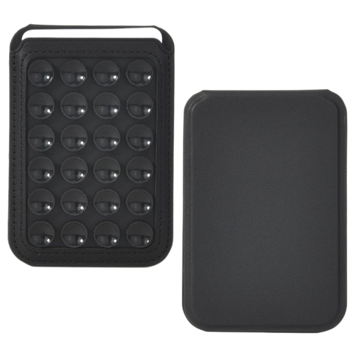 Foldable Suction Cup Phone Stand & Card Holder Black