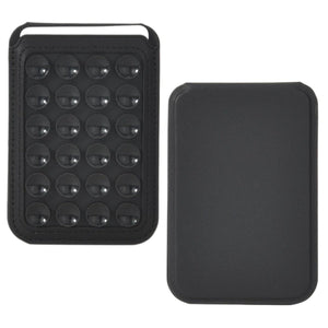 Foldable Suction Cup Phone Stand & Card Holder Black