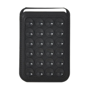 Foldable Suction Cup Phone Stand & Card Holder Black