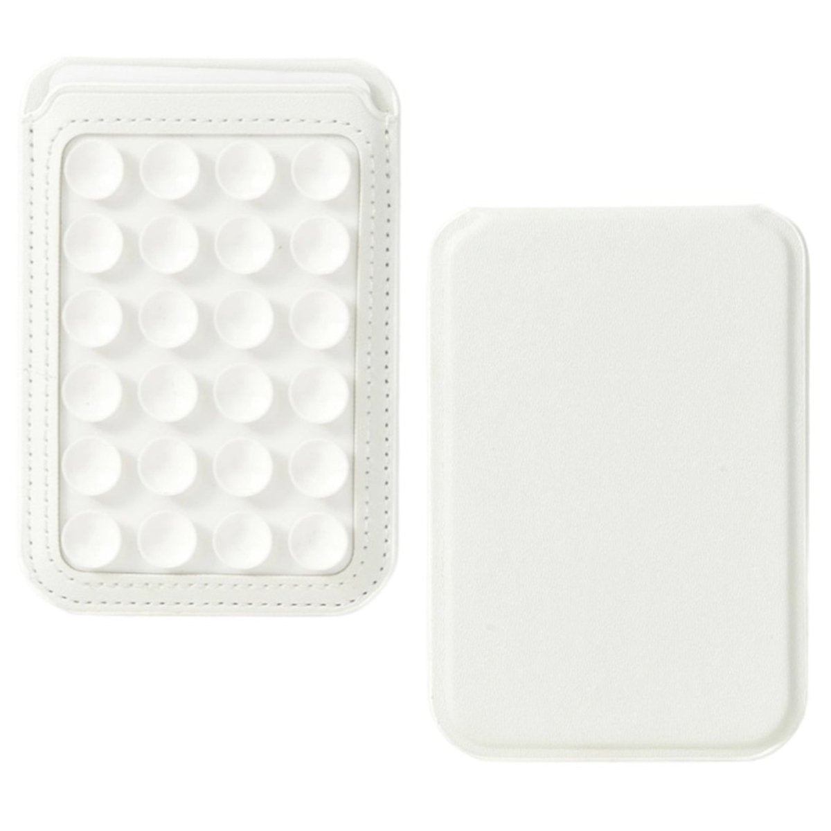 Foldable Suction Cup Phone Stand & Card Holder White