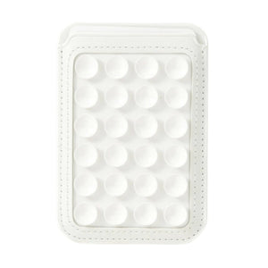 Foldable Suction Cup Phone Stand & Card Holder White