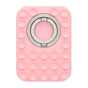 MagSafe mobilgrepp med sugproppar och stativ - Rosa