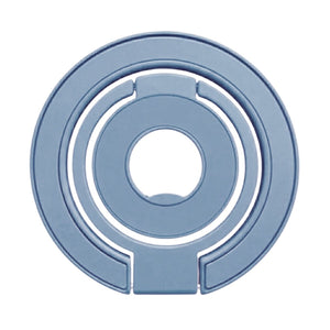 Foldable Double Magnetic Phone Ring Holder Blue