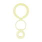Foldable Double Magnetic Phone Ring Holder Yellow
