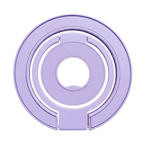 Foldable Double Magnetic Phone Ring Holder Purple