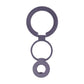 Foldable Double Magnetic Phone Ring Holder Dark Purple