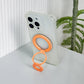Foldable Double Magnetic Phone Ring Holder Orange