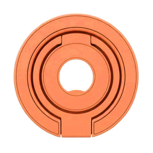 Foldable Double Magnetic Phone Ring Holder Orange