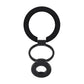 Foldable Double Magnetic Phone Ring Holder Black