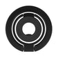 Foldable Double Magnetic Phone Ring Holder Black