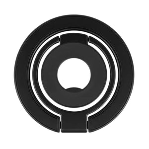 Foldable Double Magnetic Phone Ring Holder Black