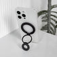 Foldable Double Magnetic Phone Ring Holder Black